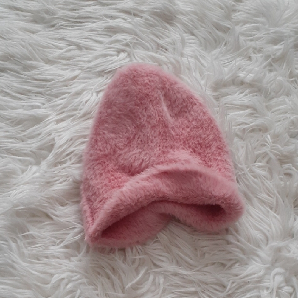 Pink Faux Fur Y2K MNG/Mango Hat NWT